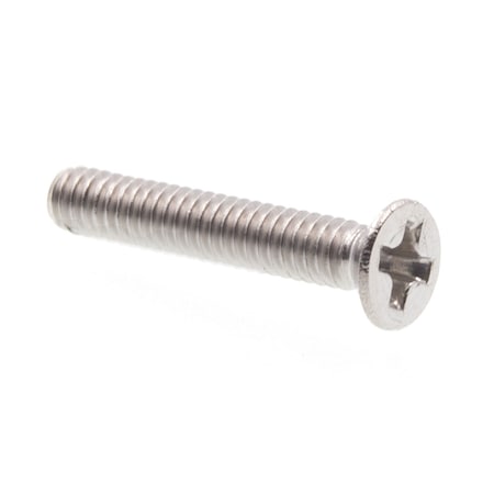 Machine Screw, Metric, Flat Head, Phillip Drive M2-0.4 X 12MM A2-70 Stainless Steel 10PK